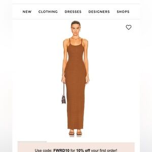 Eterne Ribbed Tank Maxi Dress Size Small